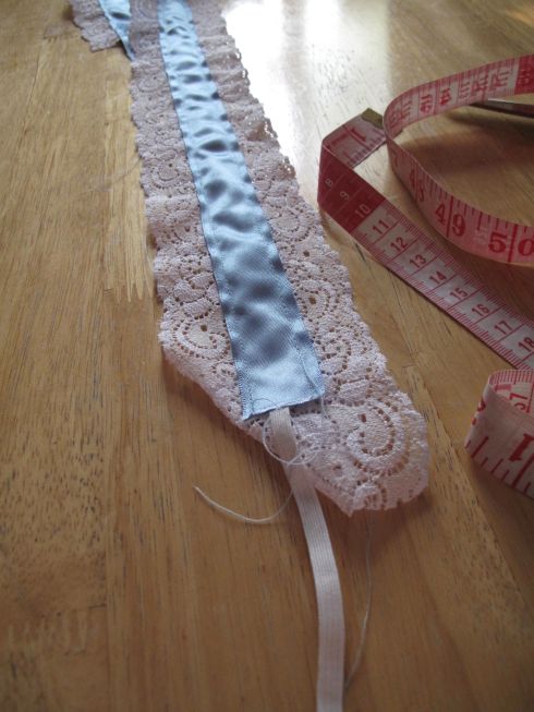 sewing wedding garter